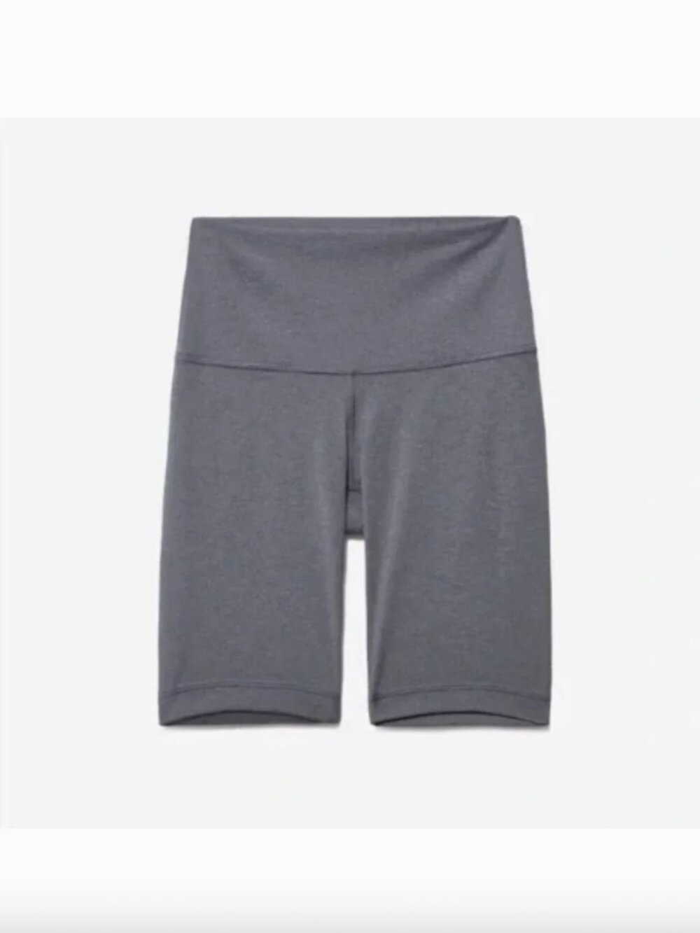 Everlane The Perform Bike Short High Rise in Gray Heathered Charcoal